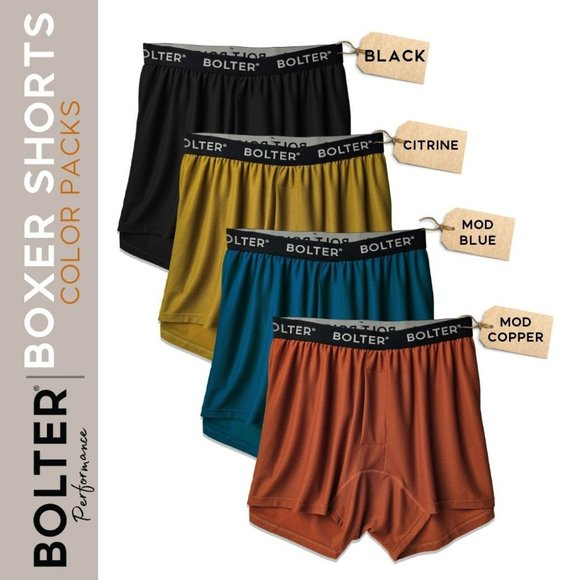 4 Pack Men's Nylon Spandex Performance Boxers Shorts 9004 Mod New NWB - Picture 2 of 2